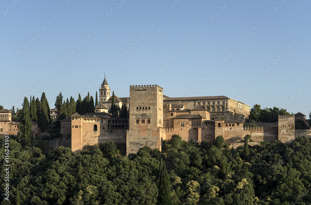 Hermosa alcazaba nazarí de la Alhambra de Granada, Andalucía Hermosa alcazaba nazarí de la Alhambra de Granada, Andalucía