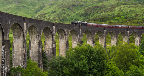 The Jacobite Crossing Glenfinnan Viaduct