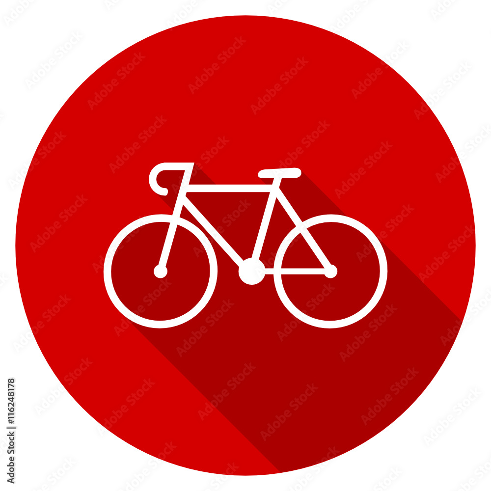 Flat design red round web bicycle vector ivcon Flat design red round web bicycle vector ivcon