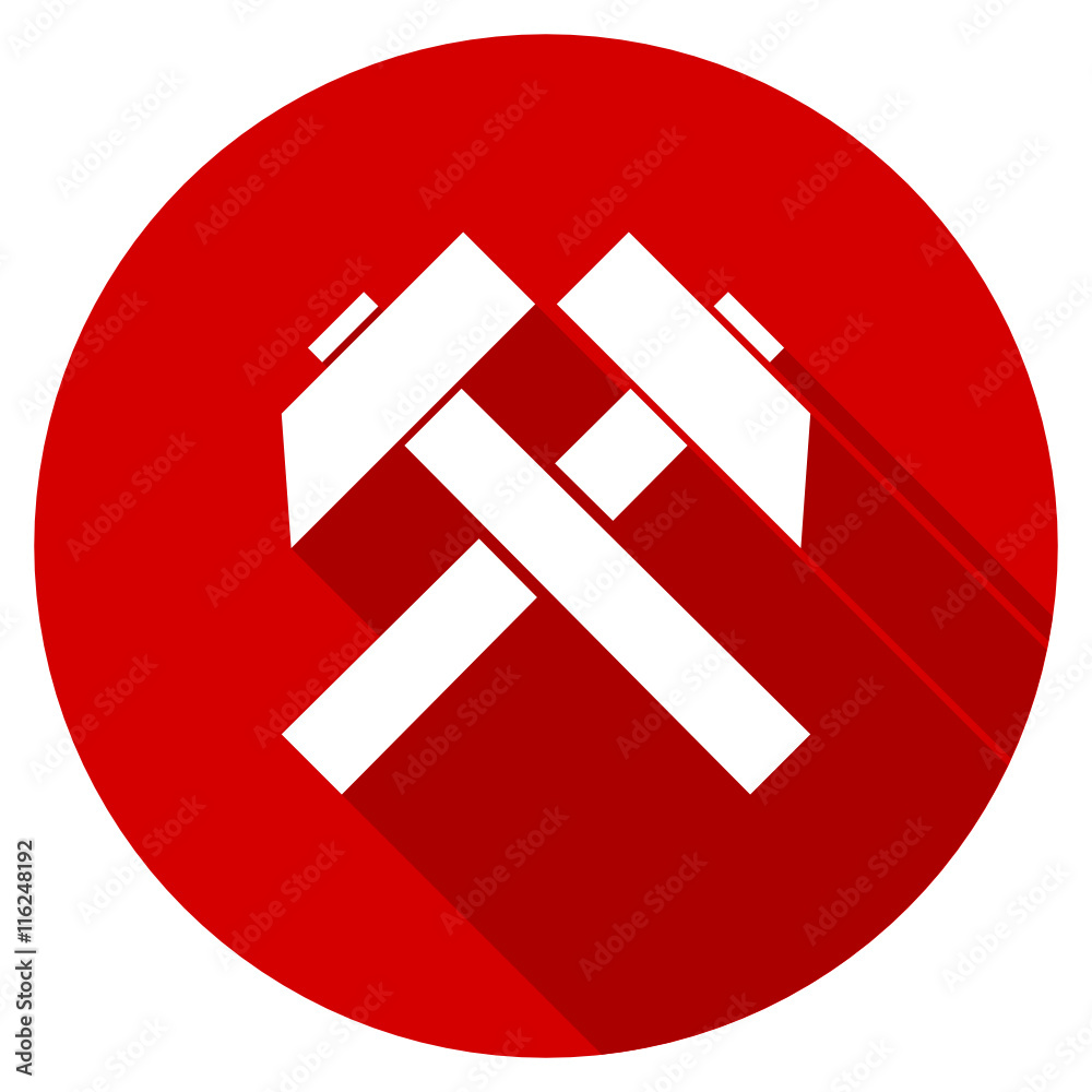 Flat design red round web mining vector ivcon Flat design red round web mining vector ivcon