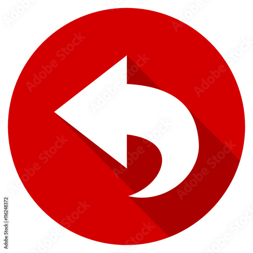 Free Download Flat design red round web arrow vector icon - GFXLoad