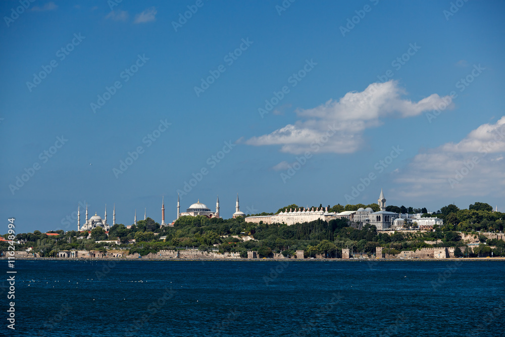 Naklejka premium Famous peninsula of istanbul