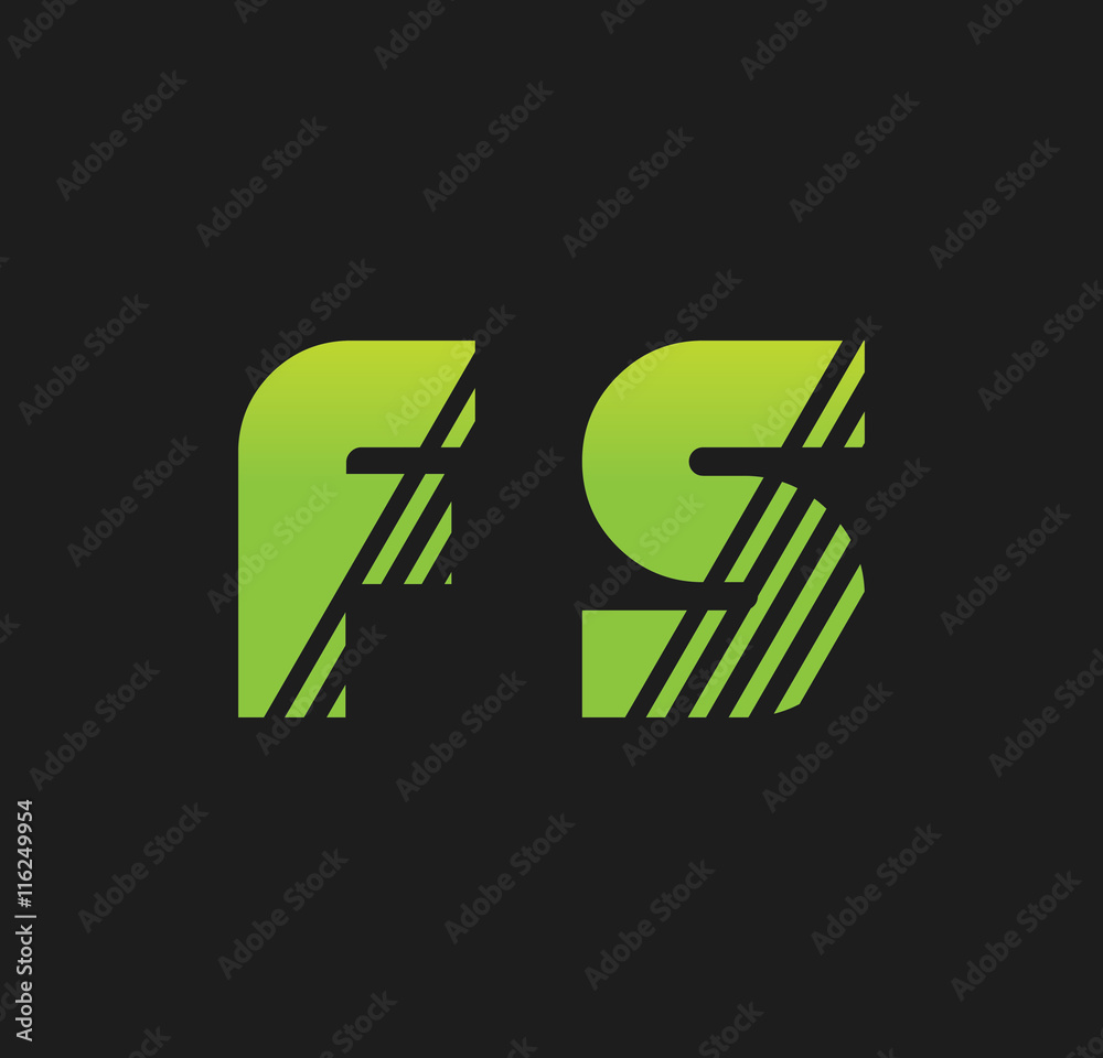 fs initial green with strip fs initial green with strip
