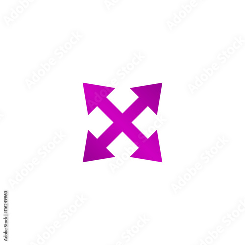Fullscreen sign icon. Arrows symbol.