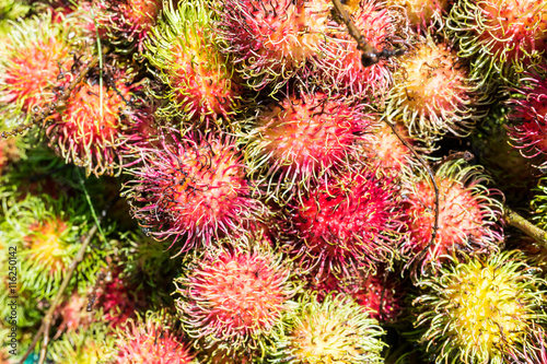 Fresh Thai rambutans