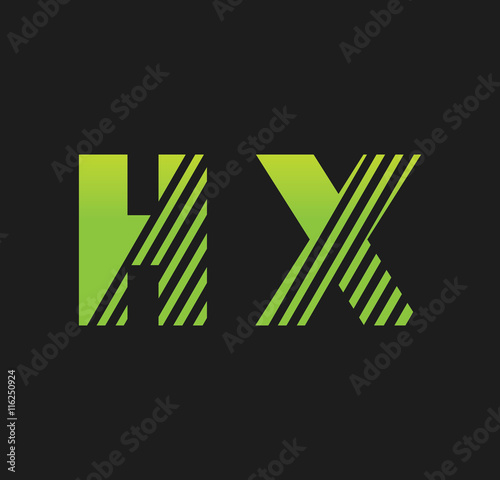 hx initial green with strip