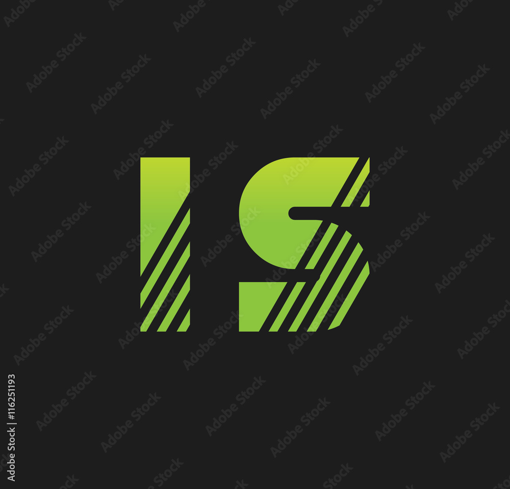 is initial green with strip is initial green with strip