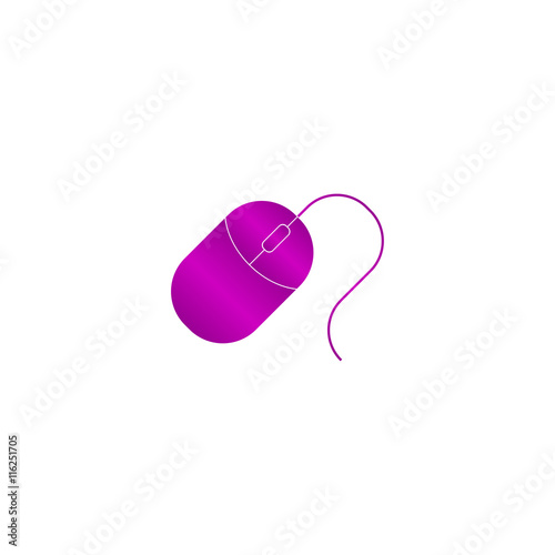 Computer mouse icon, vector illustration.