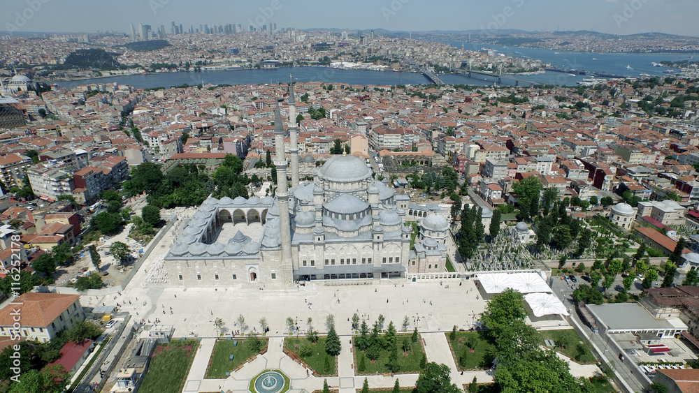 aerial view of Istanbul city
