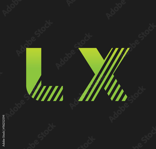 lx initial green with strip