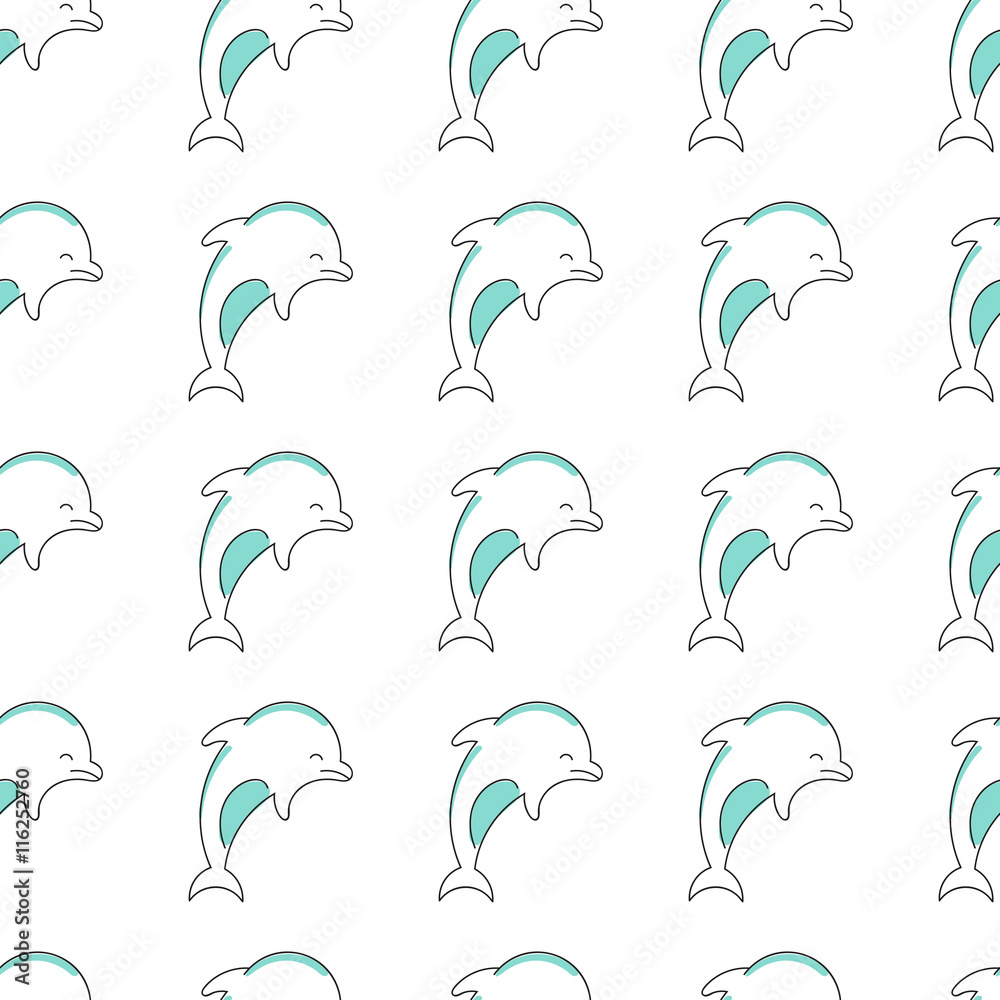 Sea seamless pattern Sea seamless pattern
