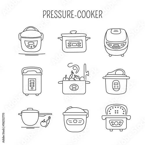 Pressure cookers set