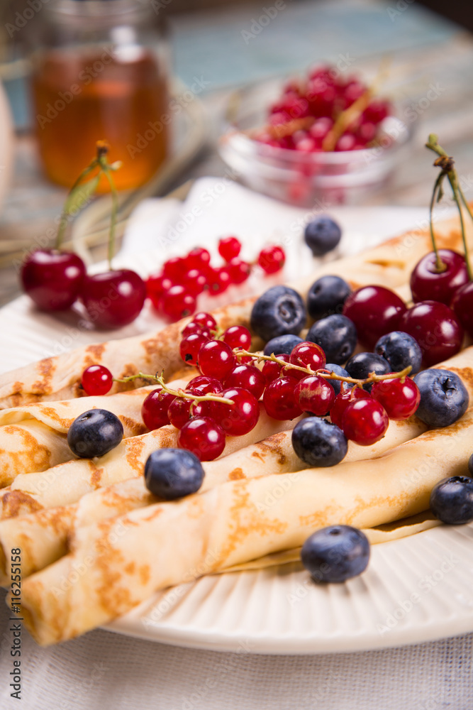 pancakes with berry pancakes with berry
