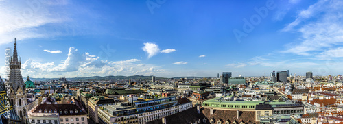 Photography Aerial View Of Vienna City Skyline