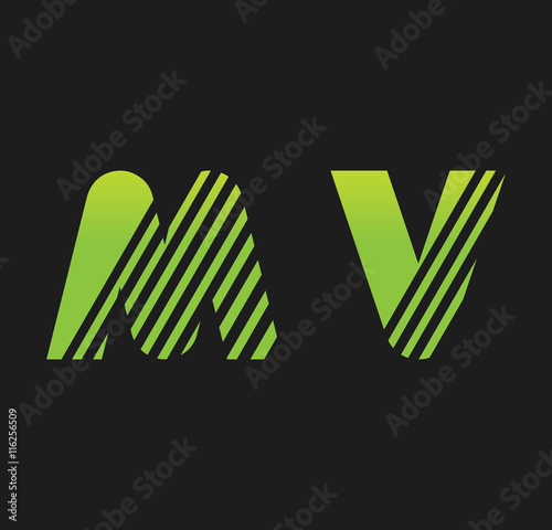mv initial green with strip