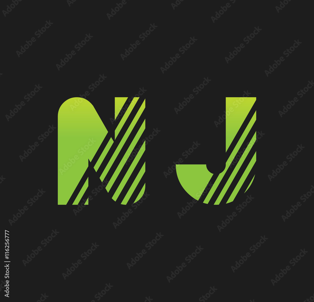 nj initial green with strip nj initial green with strip