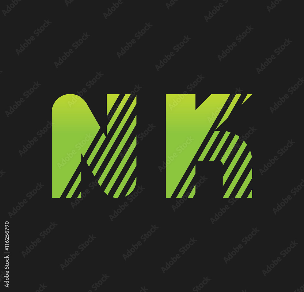 nk initial green with strip nk initial green with strip