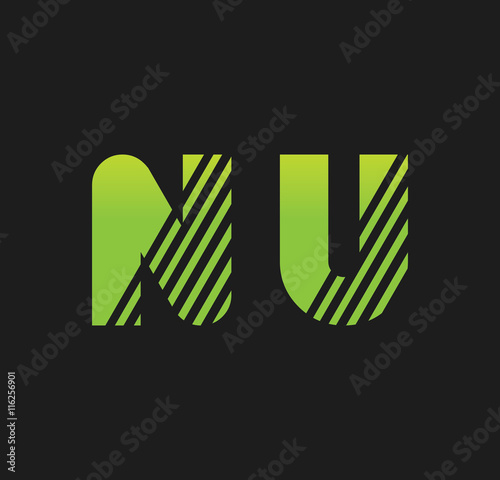 nu initial green with strip