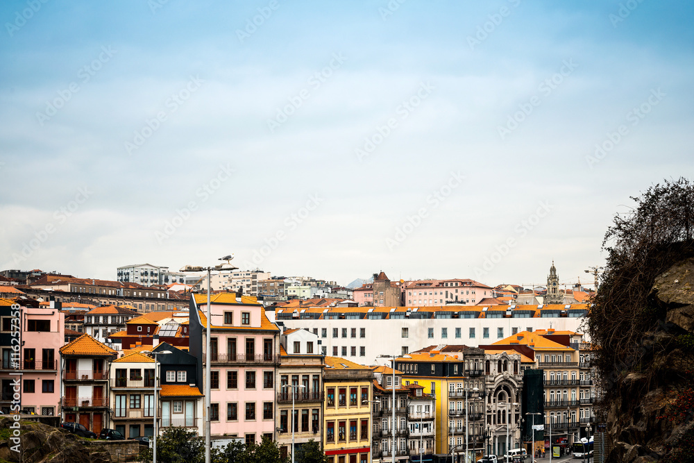 Street view of old town Porto, Portugal, Europe