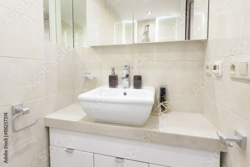 bathroom with sink in a modern apartment