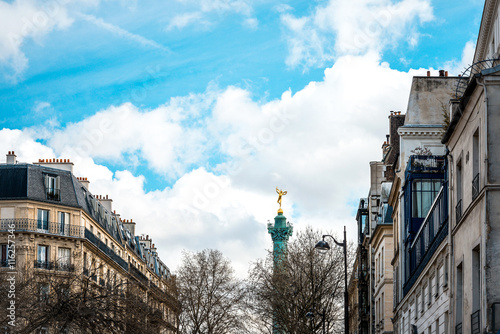 Tableau sur toile Place de la Bastille in Paris, France
