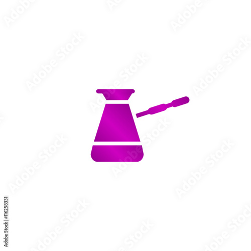 The turk icon. Coffee symbol. Flat Vector illustration