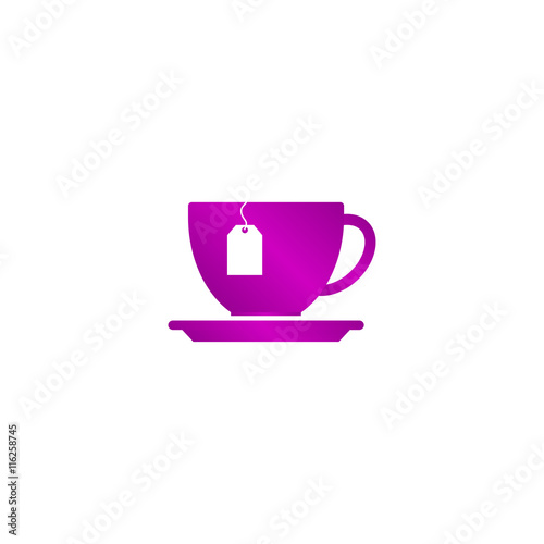 cup with tea bag icon