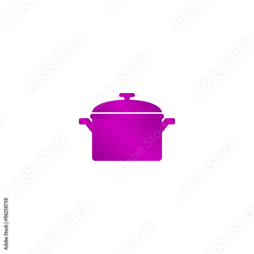 Saucepan icon. Vector illustration.