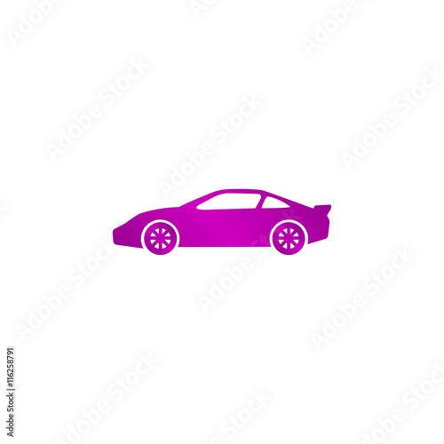 Car icon. Flat design style