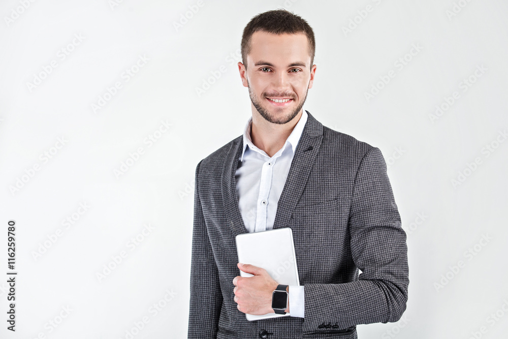 Young man with smart watch Young man with smart watch