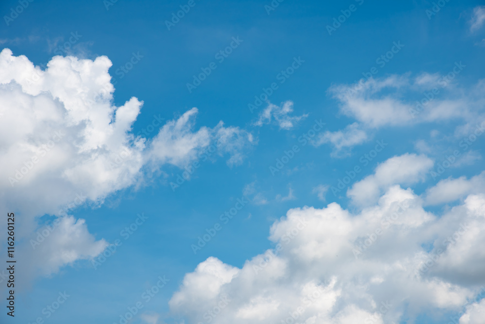 Blue sky with cloud.