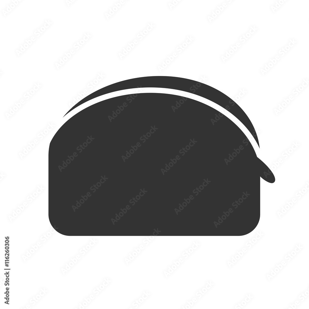Purse icon. Little purse sign. Simple flat logo of purse on white background. Vector illustration.