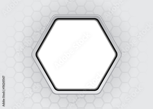 Abstract hexagons vector background