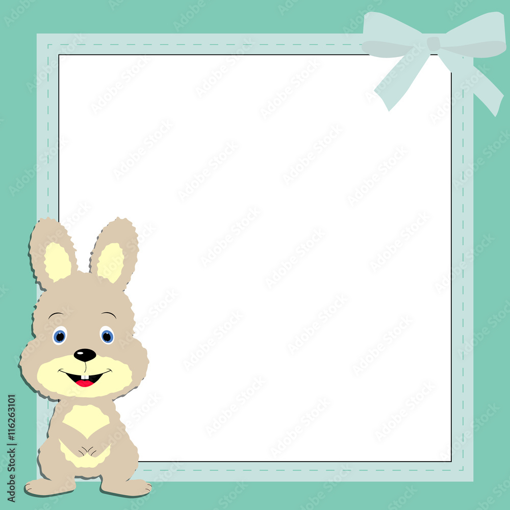 children's frame for boys. Hare children's frame for boys. Hare