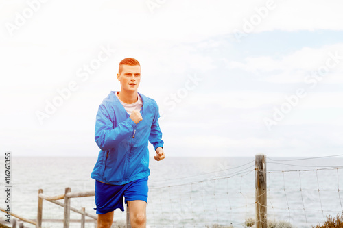Healthy running man  © Sergey Nivens