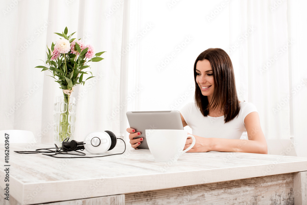 Woman with a Tablet PC Woman with a Tablet PC