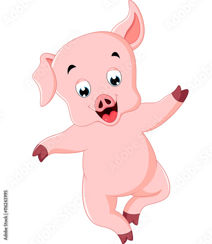 Cute pig cartoon