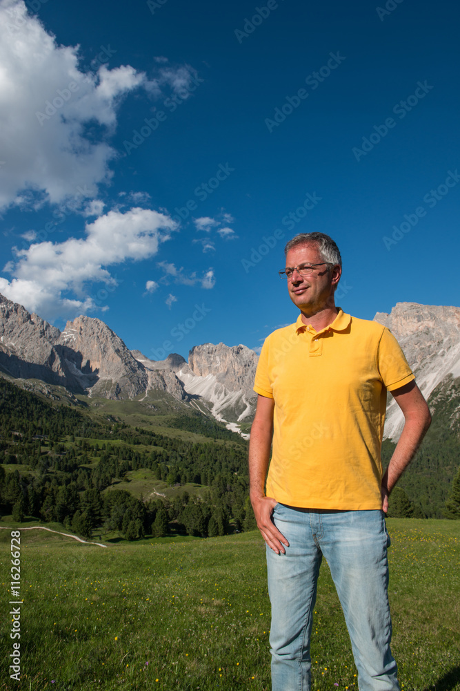 Relaxing in Gardena valley, Dolomites Relaxing in Gardena valley, Dolomites