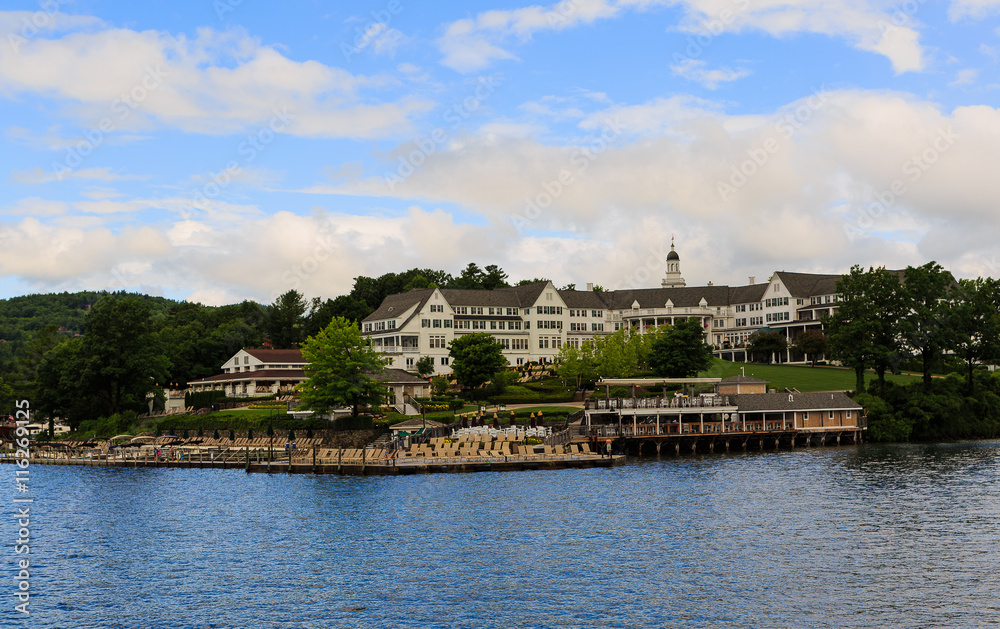 Sagamore Hotel on Lake George NY in the summer