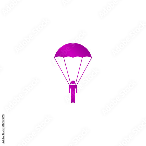 Parachute jumper vector illustration