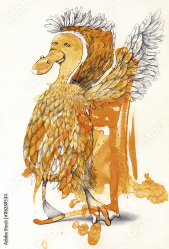 Dancing Duck Illustration