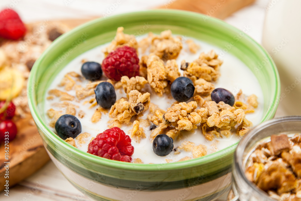 Muesli with berries Muesli with berries