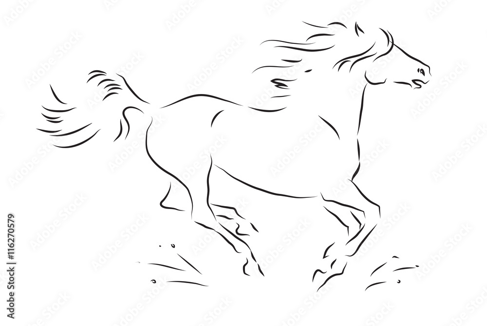 Galloping Horse Vector Art PNG Images | Free Download On Pngtree