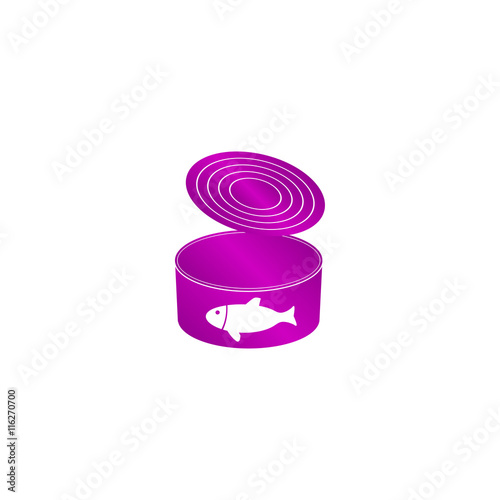 cans - canned food. Vector concept illustration for design