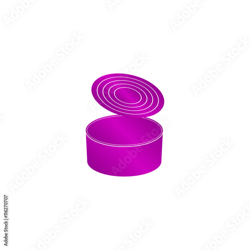 cans - canned food. Vector concept illustration for design
