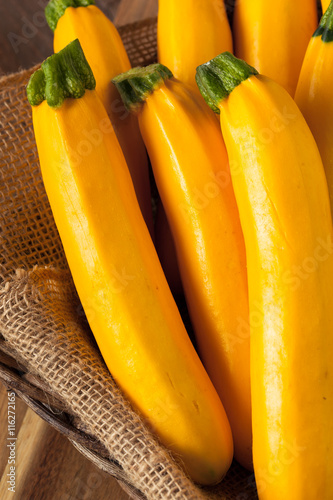 Raw Organic Yellow Zucchini Squash