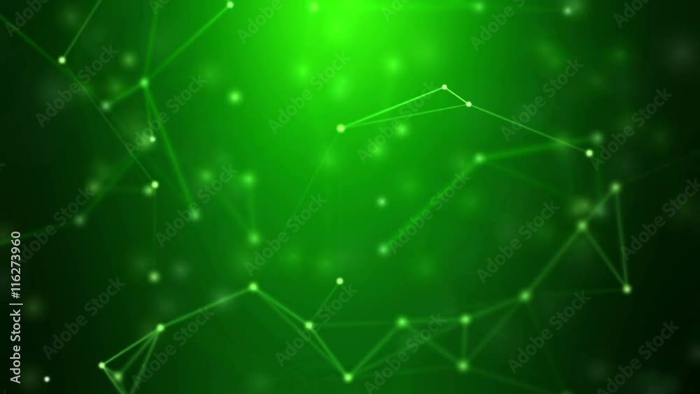 Vector lines, modern technology abstract background. Geometric structure fractal. Ultra High Definition 4K seamless loop.