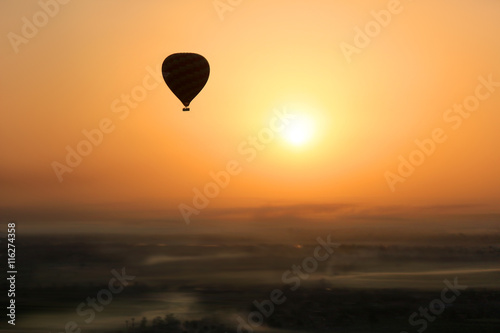Hot air balloon, Egypt sunrise © GVictoria