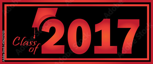 Black and Red Class of 2017