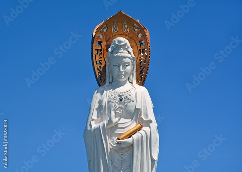 Konstfotografi Guan Yin Statue, Nanshan Tempel, Hainan, China
